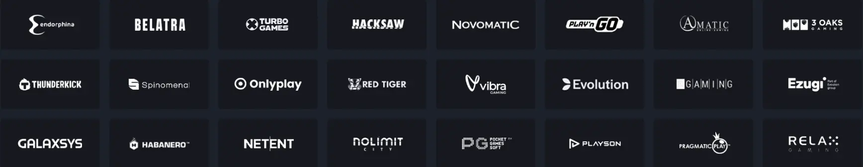 Провайдеры игр Eva Casino